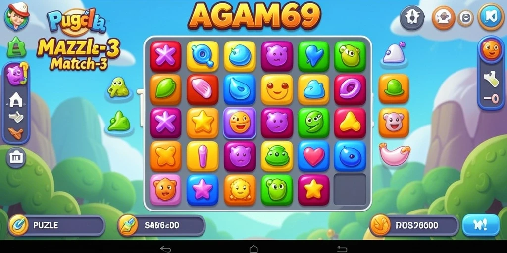 Tampilan antarmuka <strong>AGAM69</strong> yang cerah dan penuh warna.