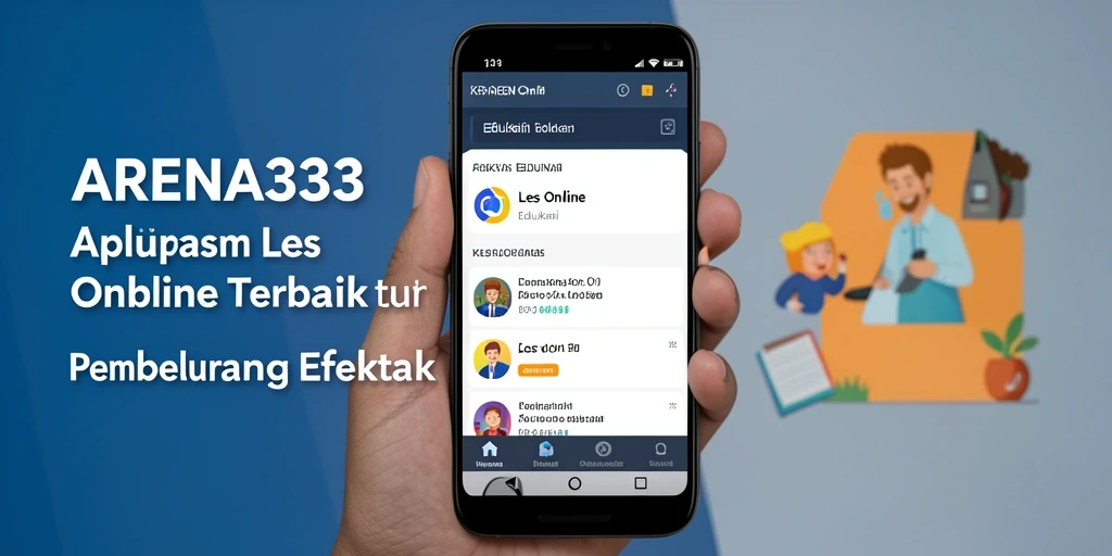Antarmuka aplikasi ARENA333 yang menarik dan mudah digunakan.