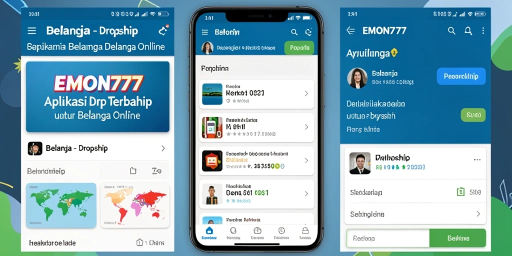 Antarmuka EMON777 yang ramah pengguna untuk dropshipping.