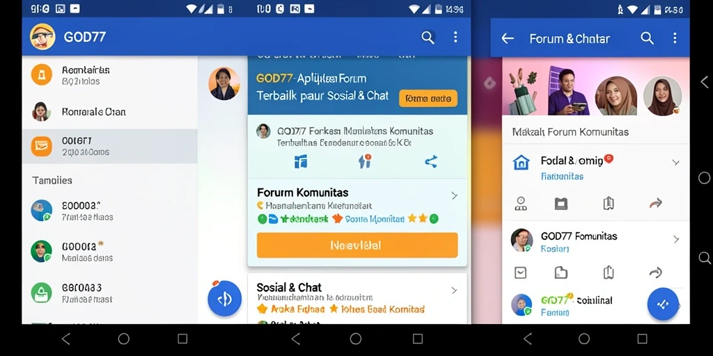 Antarmuka pengguna GOD77 yang modern dan mudah digunakan.