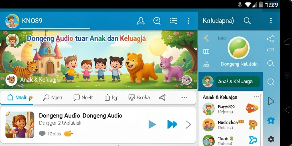Antarmuka aplikasi KNO89 yang ramah pengguna dan menarik.