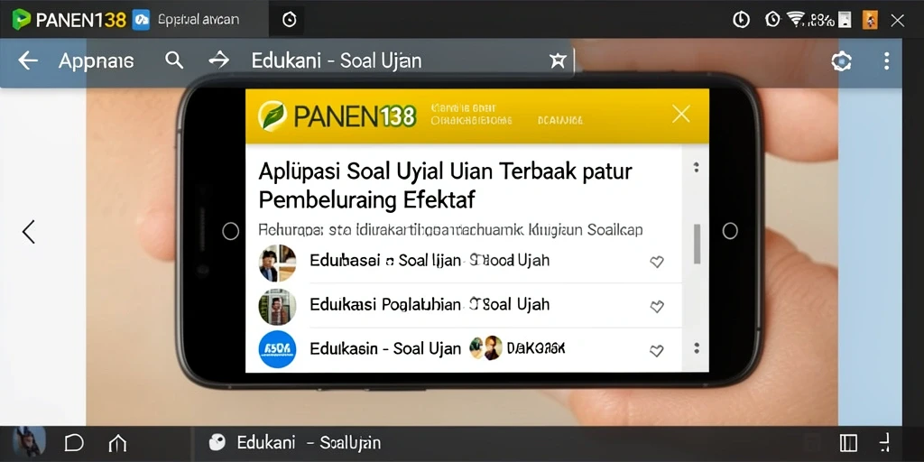 Antarmuka aplikasi PANEN138 yang menarik dan user-friendly.
