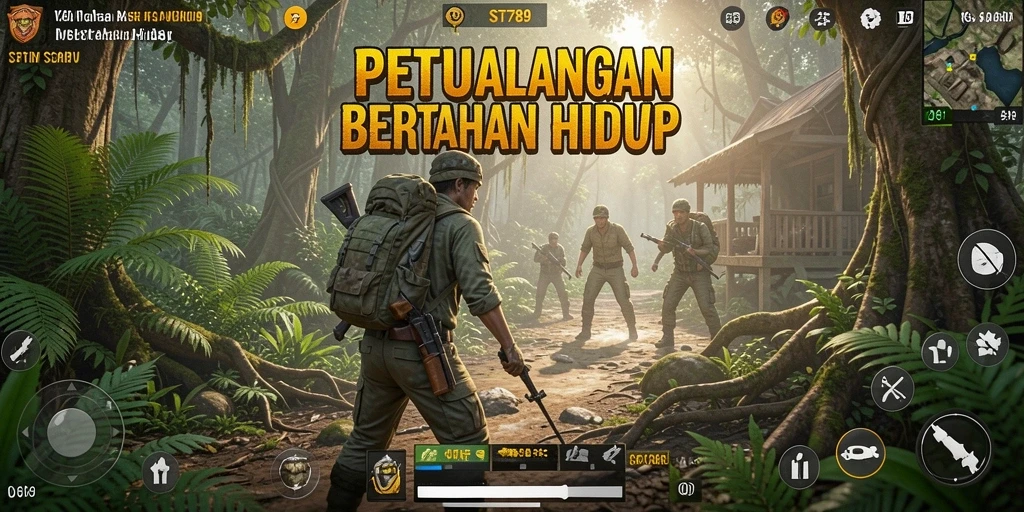 Tampilan screenshot ST789 yang menampilkan petualangan Bertahan Hidup yang mendebarkan.
